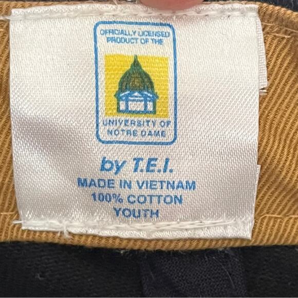 NOTRE DAME Fighting Irish Embroidered Baseball Cap Hat Youth Adjustable Back - Picture 6 of 7